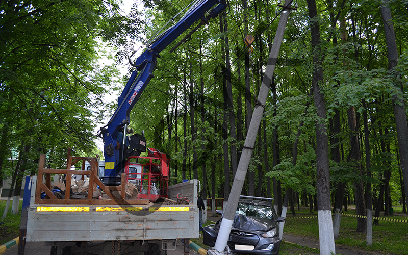 Демонтаж опор ЛЭП
